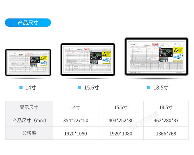 sop電子作業指導書系統-產品尺寸